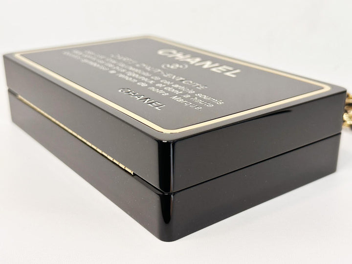 Chanel Limited Edition Black Authenticity Card Minaudière