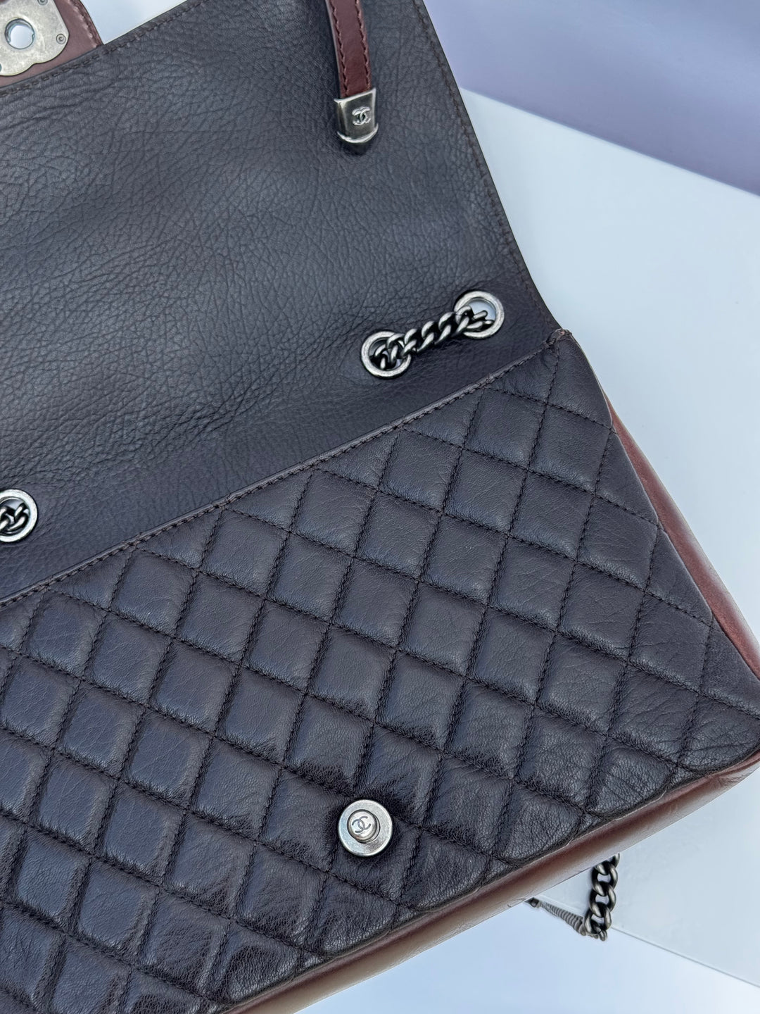 Chanel Jumbo Paris Dallas Texan Satchel Flap Bag