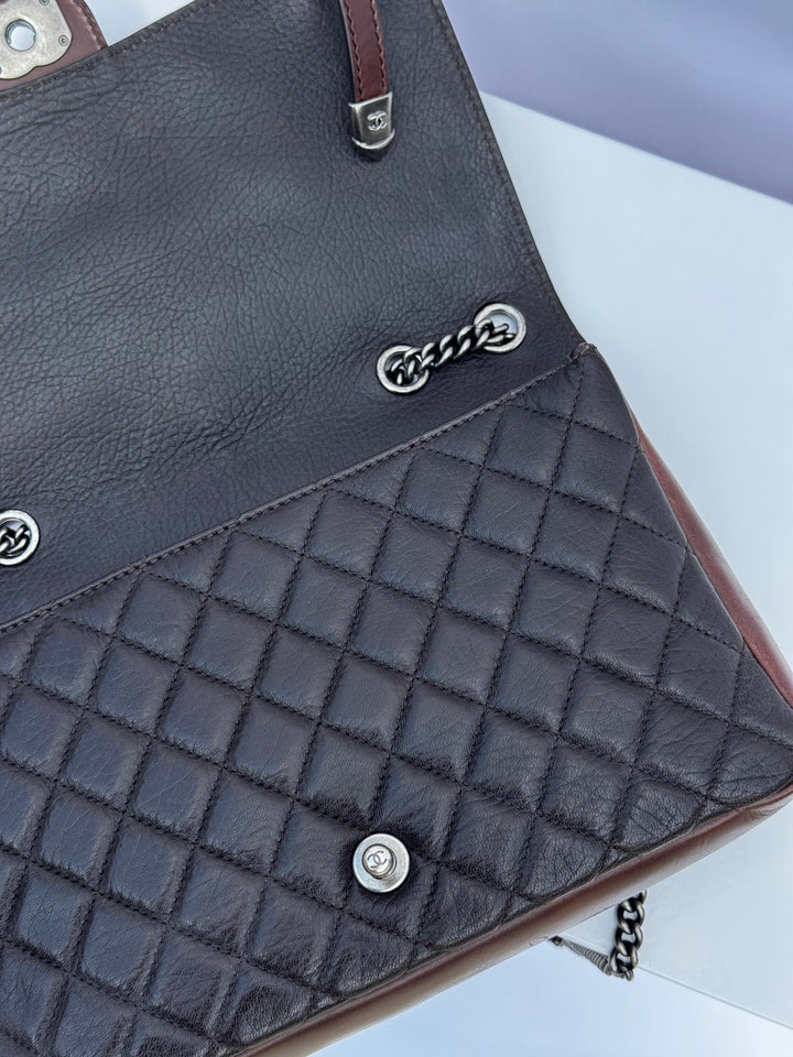 Chanel Jumbo Paris Dallas Texan Satchel Flap Bag