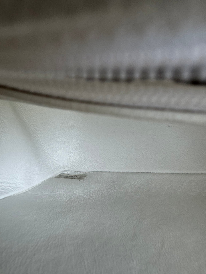 Chanel Snow White 24K Medium Caviar Diana Flap Bag