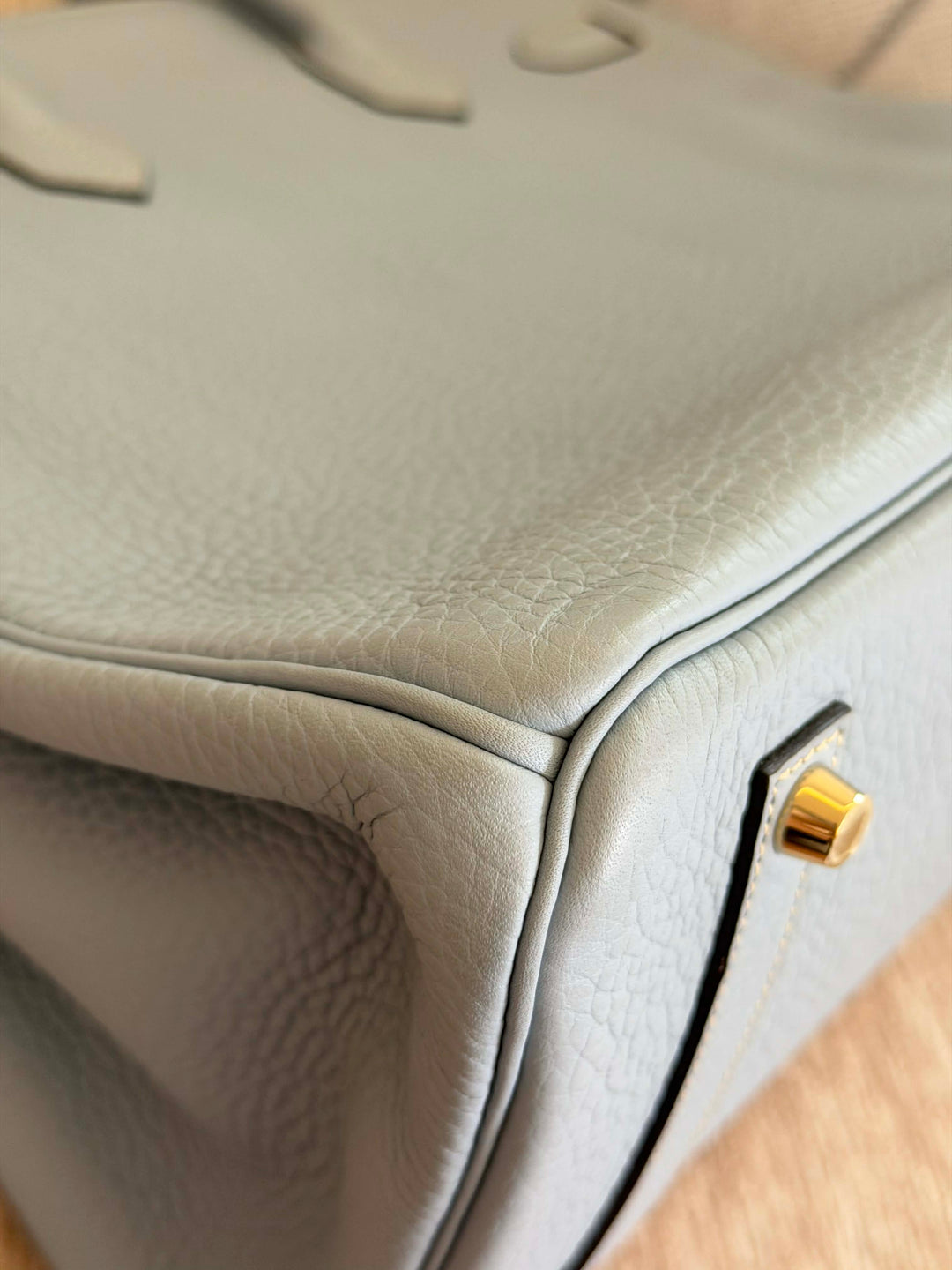 Hermès Birkin 35 Bleu Lin Togo Gold Hardware