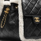 Chanel 25 Crumpled Shearling Sheepskin Small Hobo Bag
