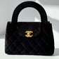 Chanel 2024 Black Velvet Mini Kelly