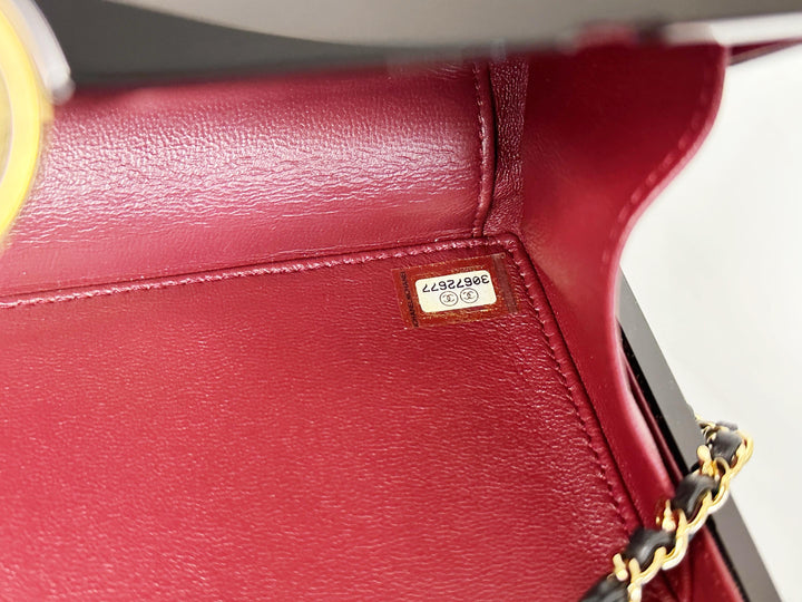 Chanel Limited Edition Black Authenticity Card Minaudière