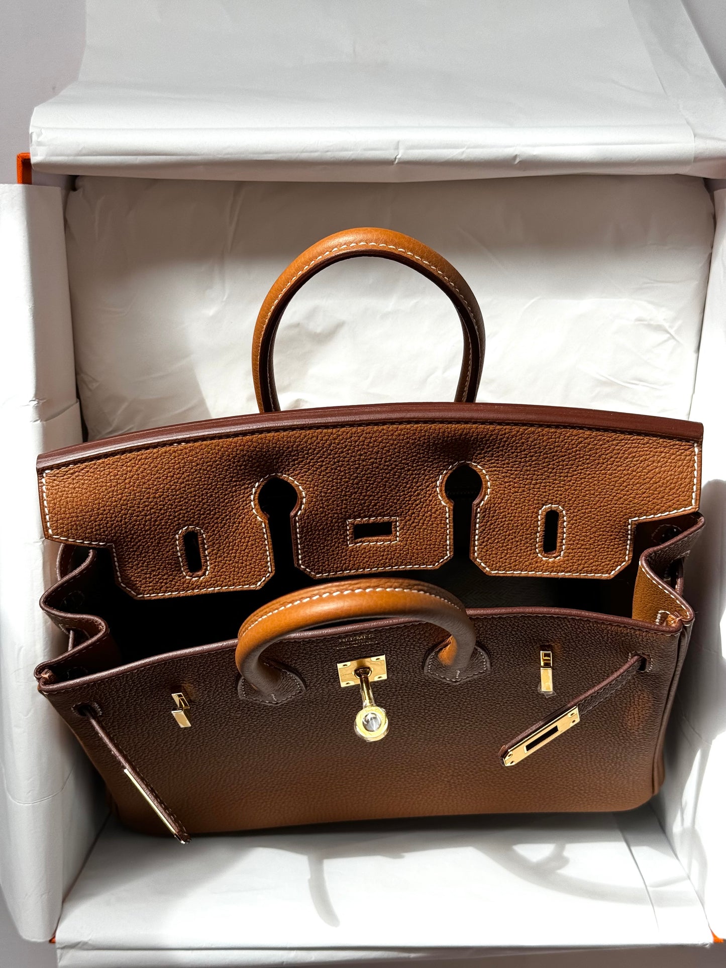 Hermes Gold Gold Togo Birkin 25