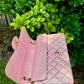 Chanel 19S Pink Iridescent Jumbo Caviar Double Flap Bag