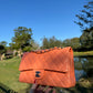 Chanel 21S Orange Neon Lambskin Medium Flap Bag