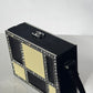 Chanel Minaudière Clutch in Plexi, Black cotton Piqué and Rhinestones