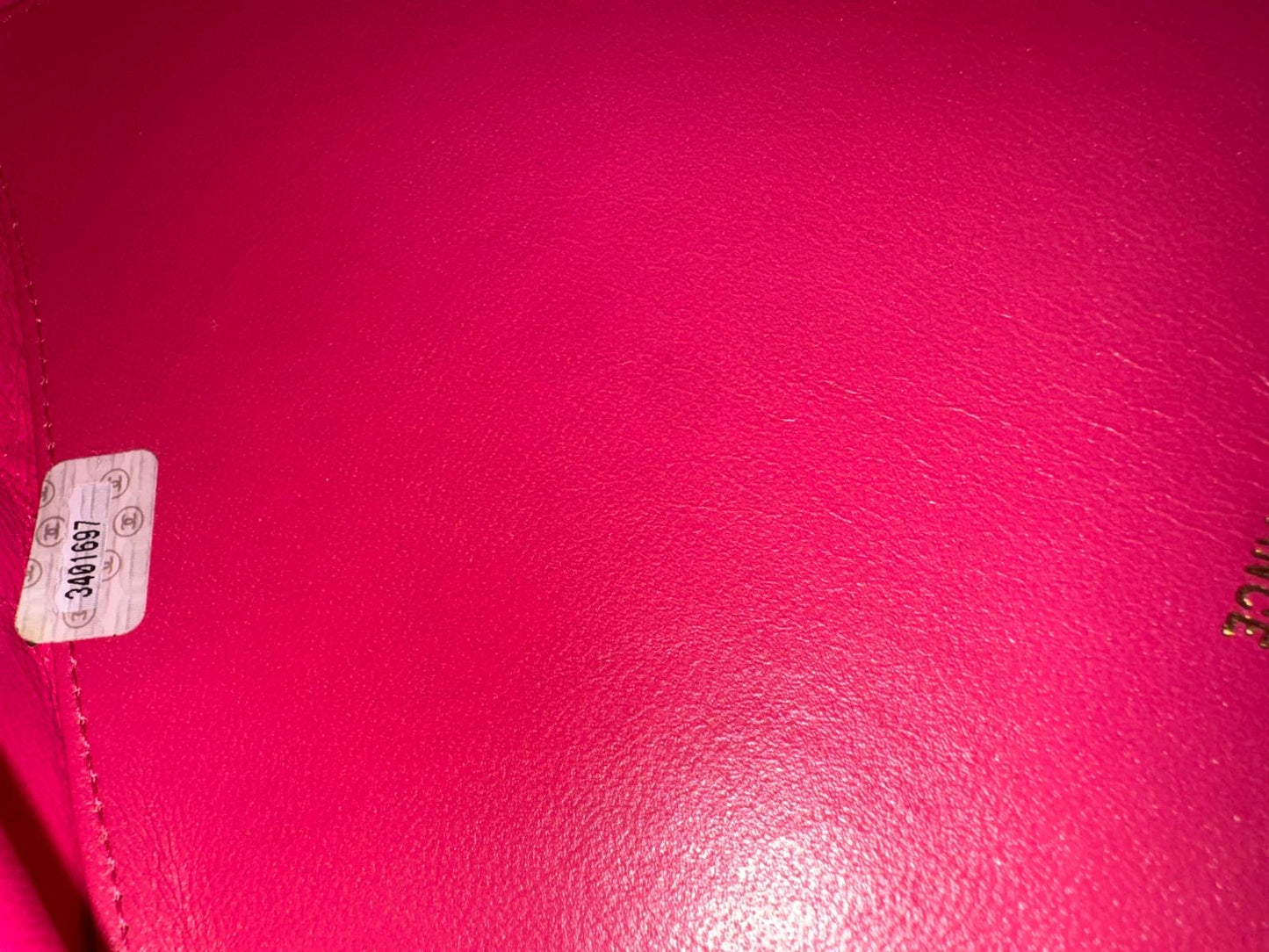 Chanel 1995 CC Hot Pink Heart Vanity Bag