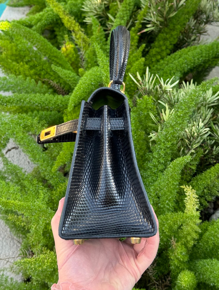 Hermes Vintage Lizard Kelly Sellier 20