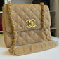 Chanel 24K Vintage Raffia Large Flap