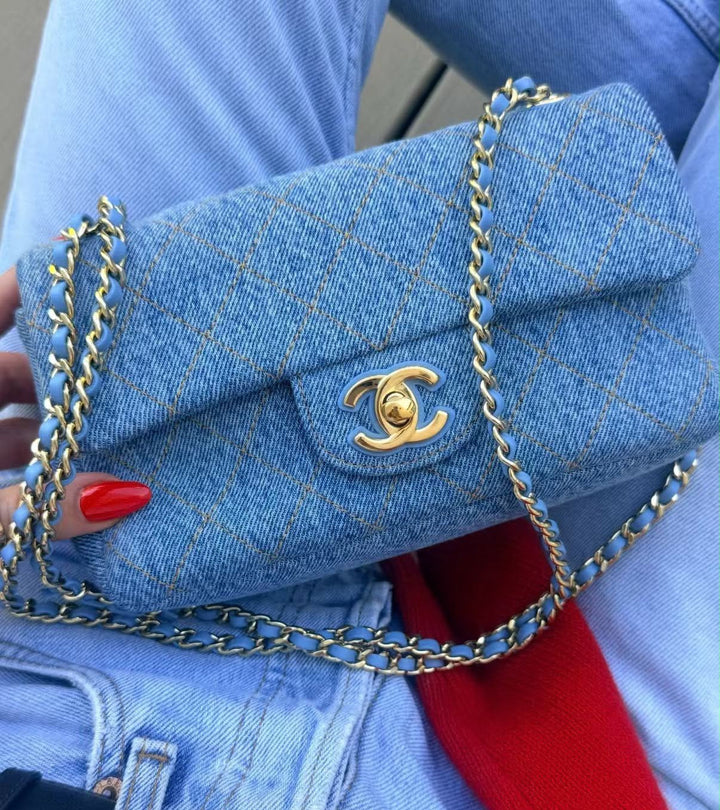 Chanel Mini Flap Souplissimo Denim Gold Hardware 2026
