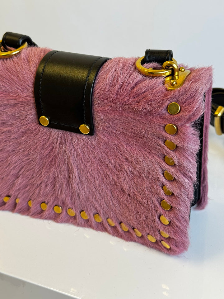 Prada Calf Hair Pink Cahier Crossbody Bag