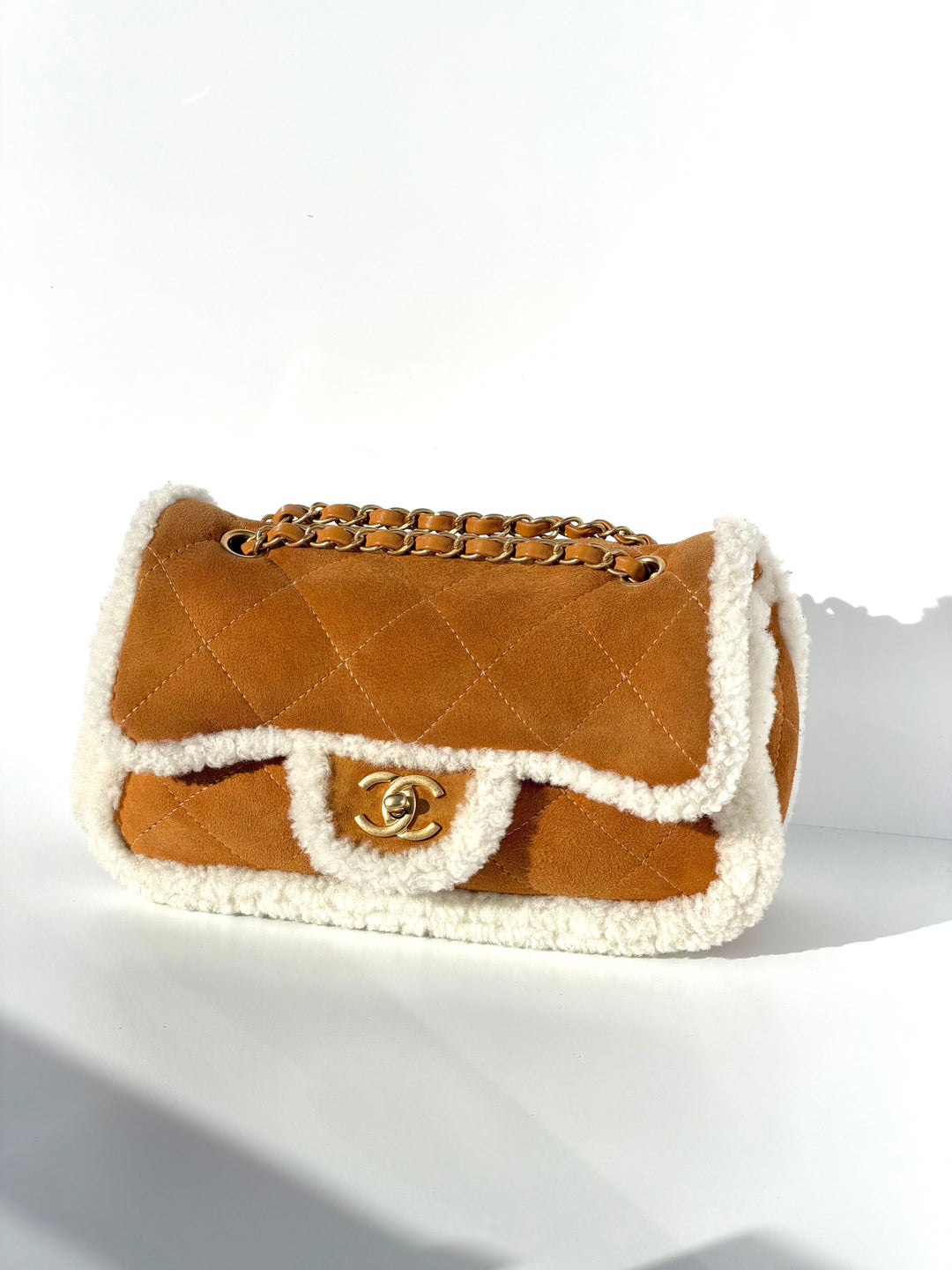Chanel Medium Shearling Coco Neige Flap