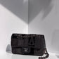 Chanel Black Patchwork Medium Single Flap Bag