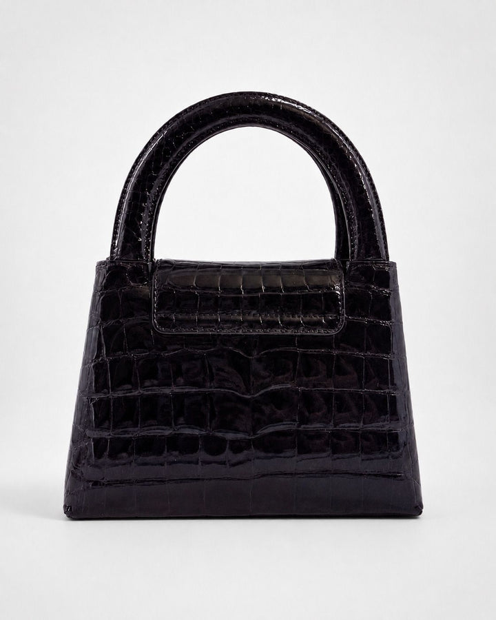 Chanel Rare Black Crocodile Top Handle Micro Mini Kelly Bag 24K Gold Hardware 1996