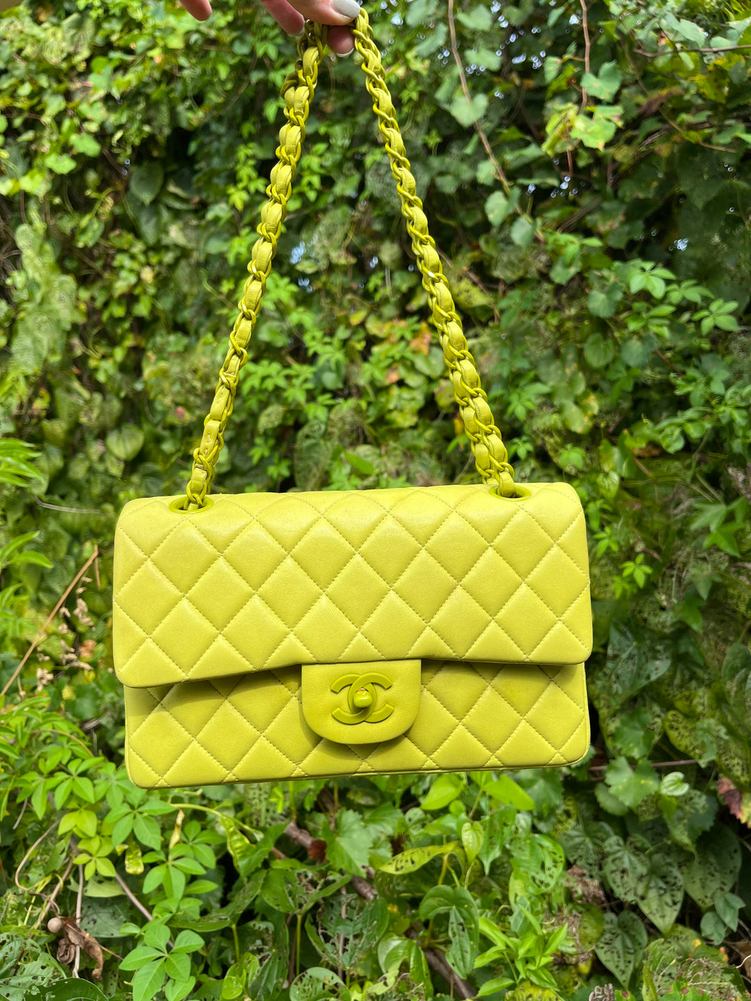 Chanel Rare Vintage Neon Small Classic Flap Bag