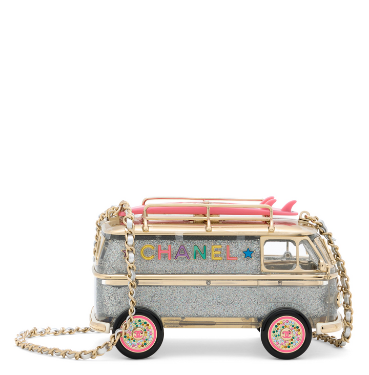 Chanel Hollywood Caravan Minaudière Multicolor Light Gold Hardware 2024
