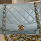 Chanel Baby Blue 24K Medium Lambskin Diana Flap Bag