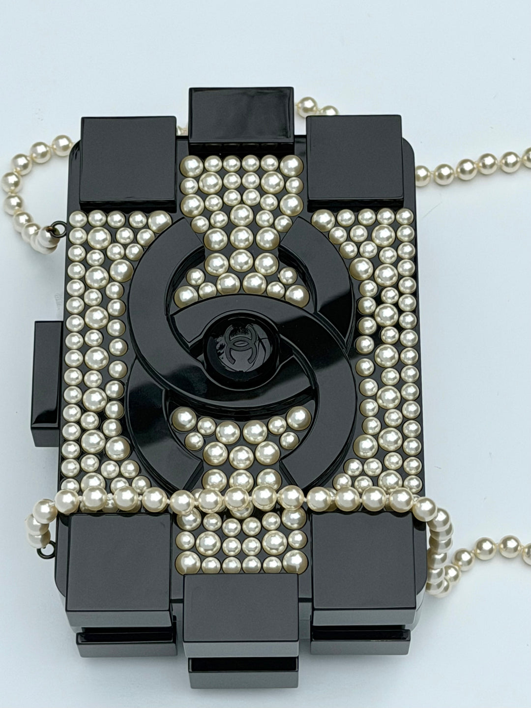 Chanel Pearl Plexiglass Lego Minaudiere