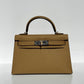 Hermes Mini Sellier Poussiere Electrum Kelly 20