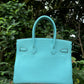 Hermes 2015 Bleu Atoll Togo Birkin 30