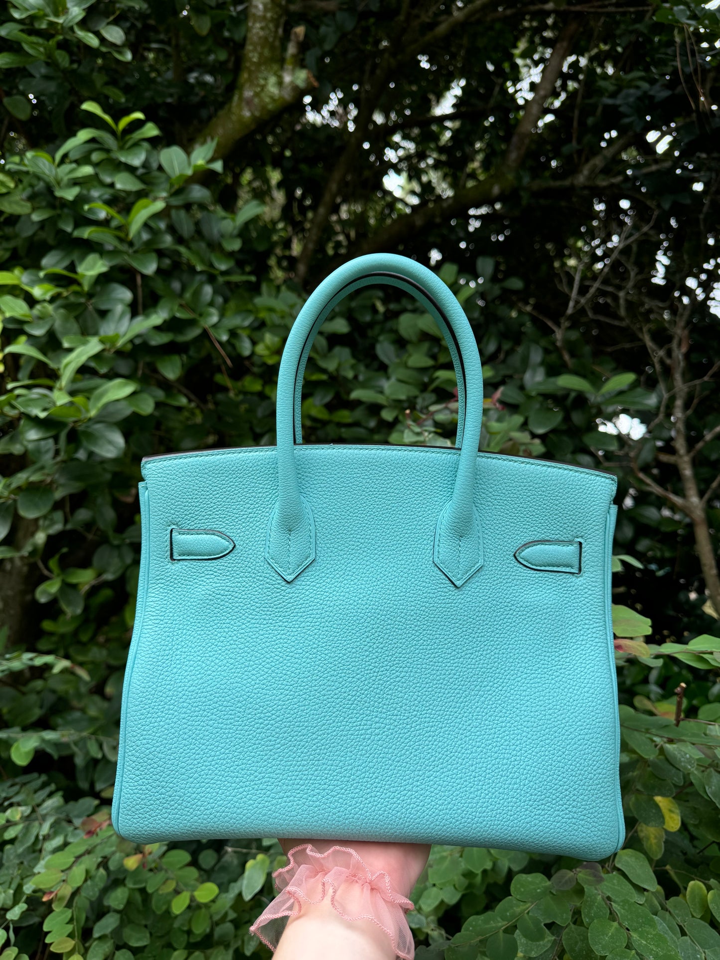 Hermes 2015 Bleu Atoll Togo Birkin 30