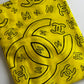 Chanel Spring/Summer 1994 Vintage Yellow Logo Bikini