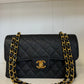 Chanel 6 Series Black Small Vintage Caviar Classic Flap Bag