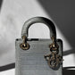 Lady Dior Baby Blue Crocodile Mini Top Handle