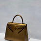 Hermes Limited Edition Bronze Chèvre Metallic Kelly 25 Sellier