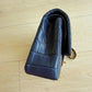 Chanel Navy Blue Matte Alligator Medium Classic Flap Bag