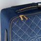 Chanel 20C Blue Quilted Denim & Leather Trolly