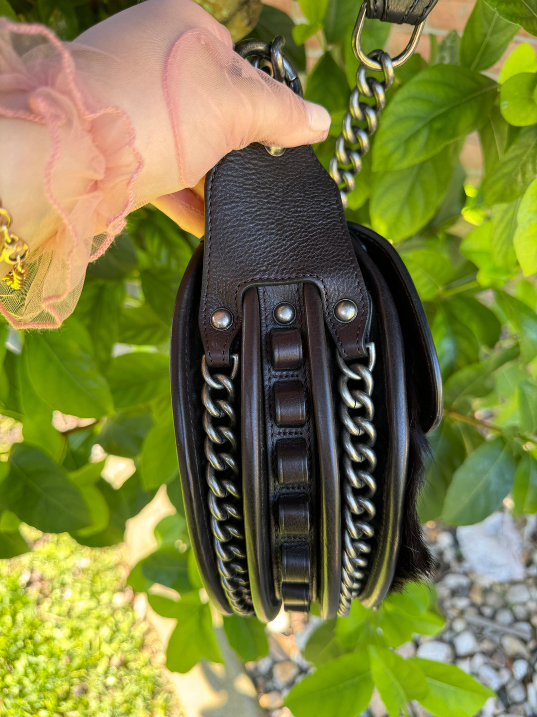 Chanel 2014 PARIS DALLAS MÉTIERS D'ART PONY HAIR CROSSBODY BULLET Flap Bag