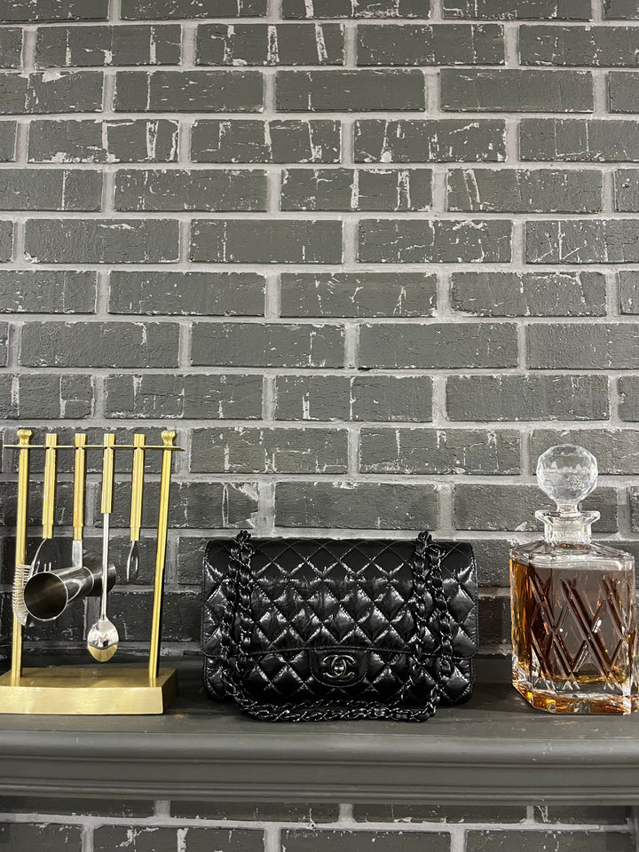 Chanel SO BLACK Medium Calfskin Double Flap Bag