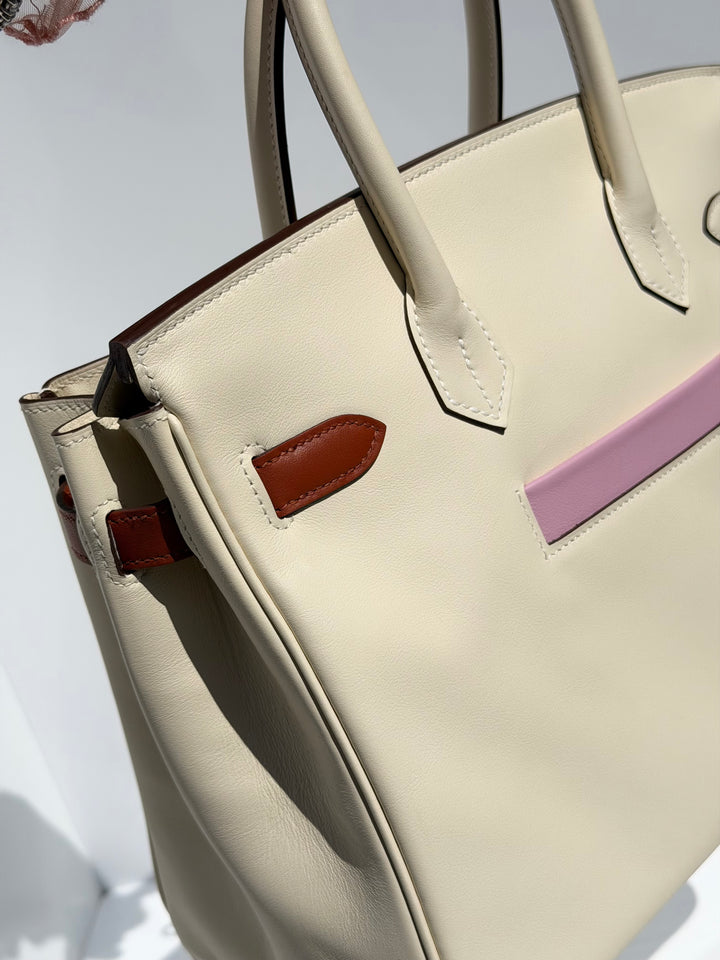 Hermès Birkin 30 Colormatic Swift Nata Palladium Hardware