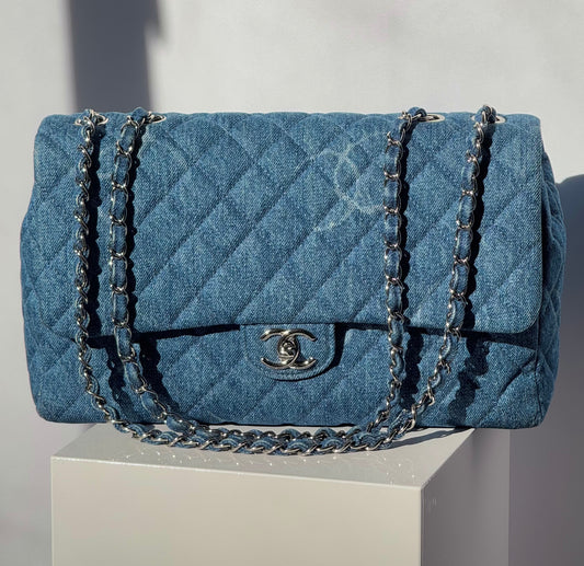 Chanel Jumbo Denim CC Flap Bag