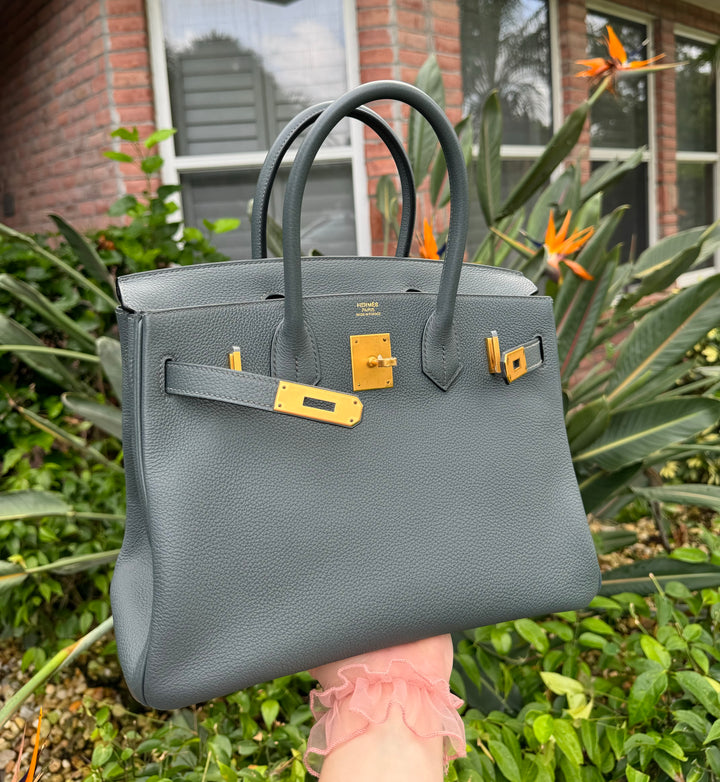 Hermes 2021 Bleu Orage Togo Birkin 30