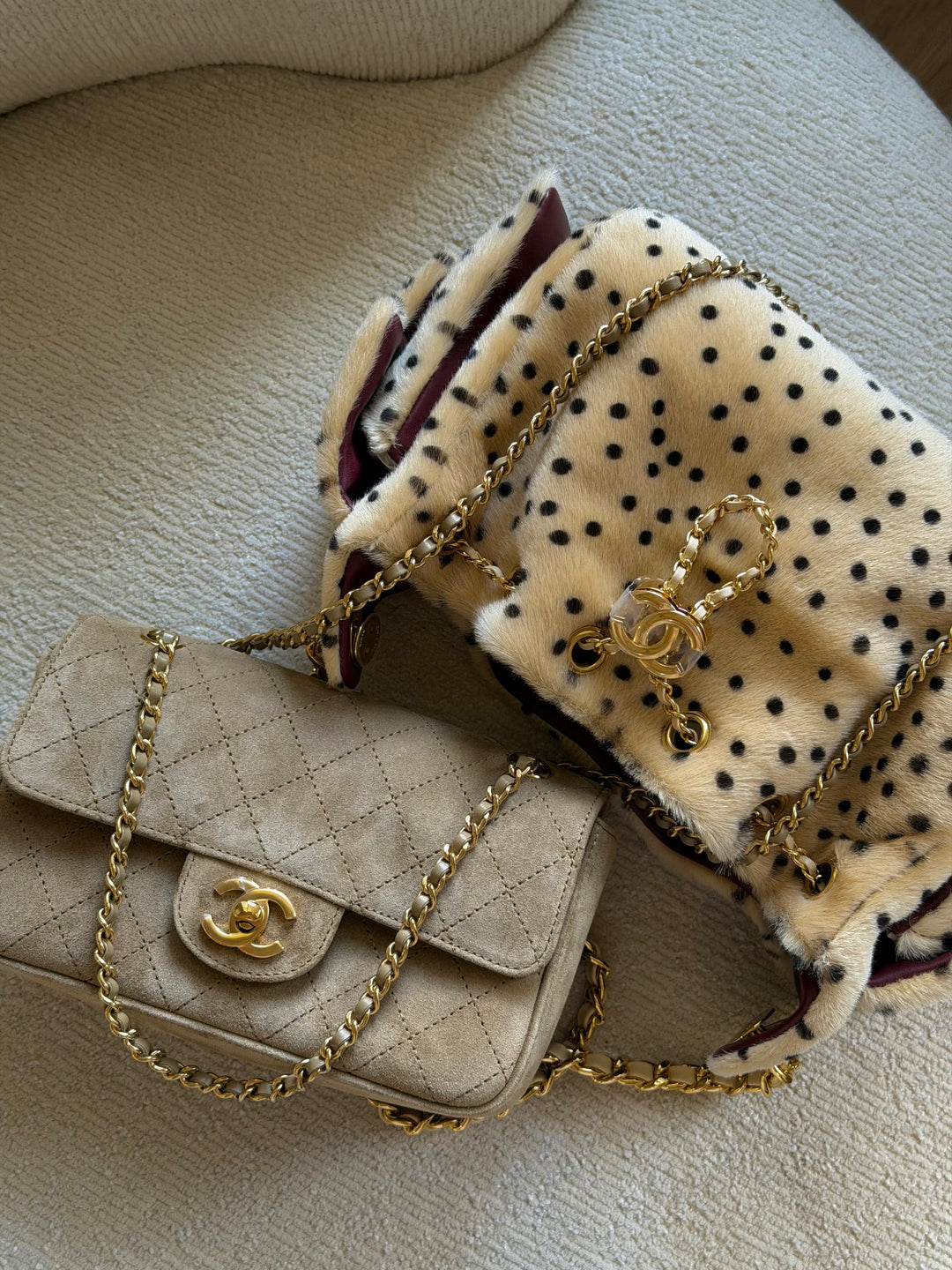 Chanel Mini Flap Souplissimo Suede Calfskin Dark Beige Gold Hardware 2026