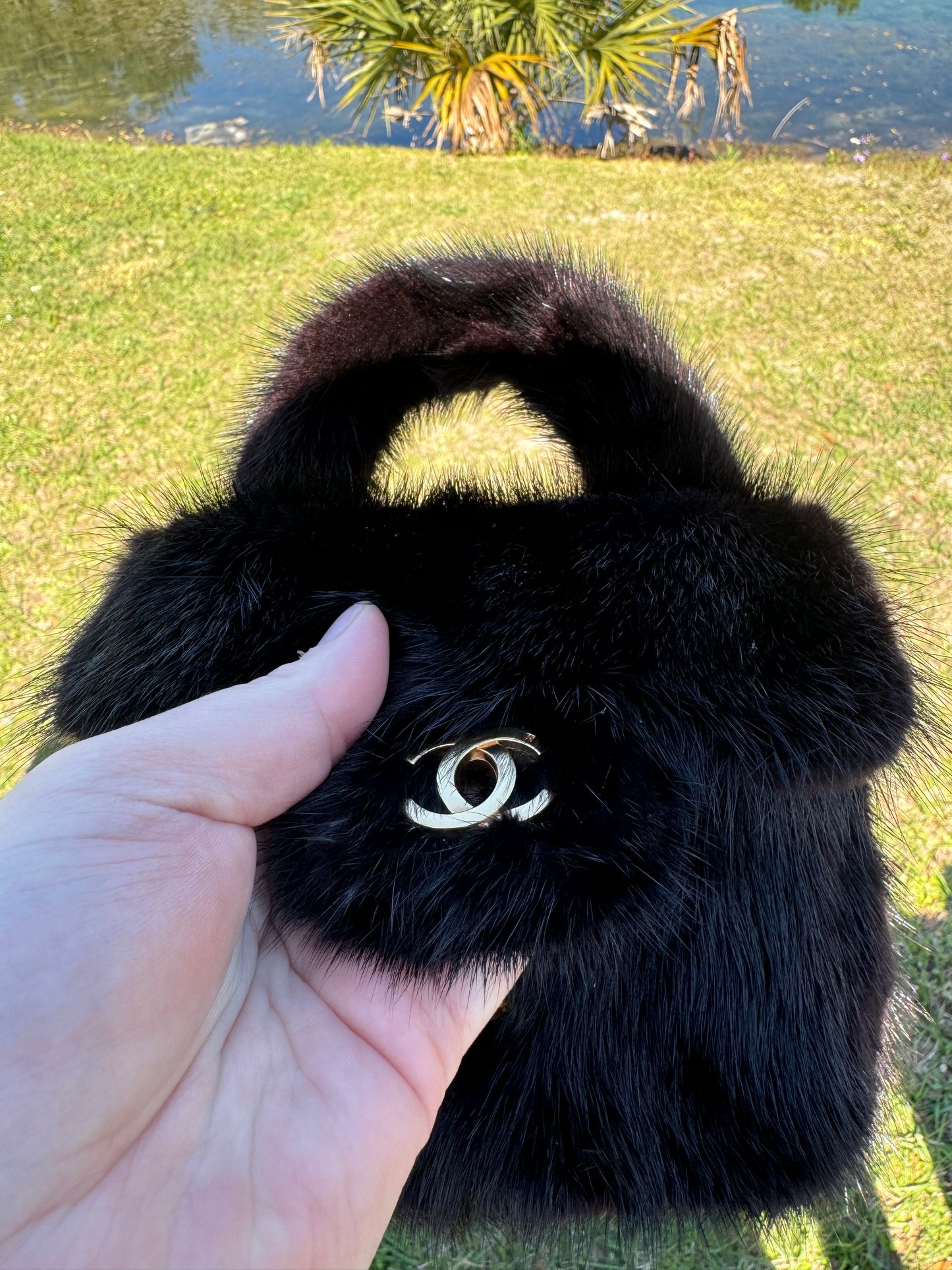 Chanel RARE 100% Mink Child Kelly Flap Bag