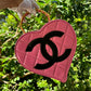 Chanel 1995 CC Pink Heart Vanity Bag