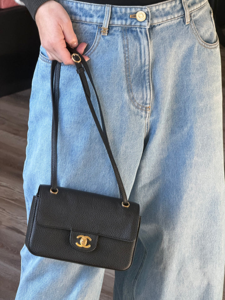 Chanel Mini Flap Bag Black Souplissimo Suede Calfskin Gold Tone Hardware 2026