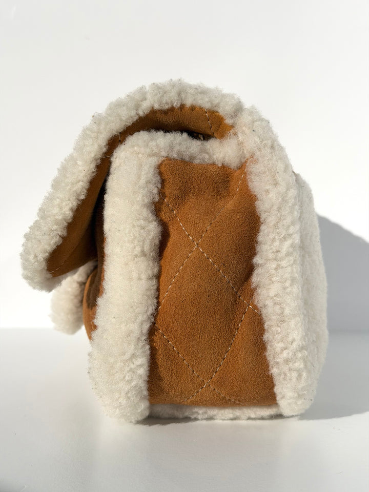 Chanel Medium Shearling Coco Neige Flap