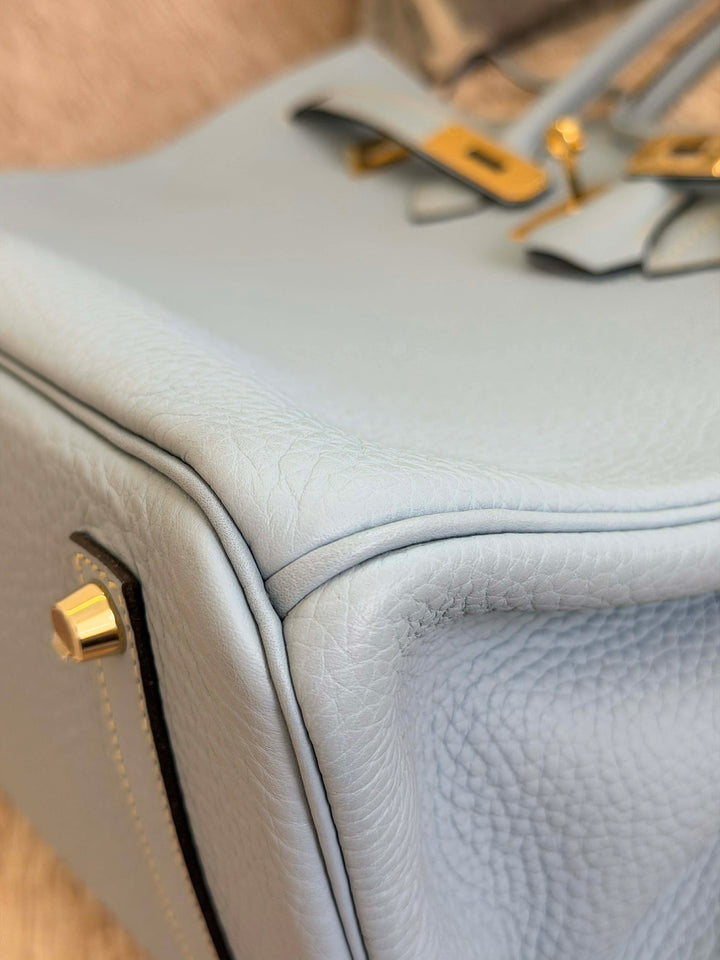 Hermès Birkin 35 Bleu Lin Togo Gold Hardware