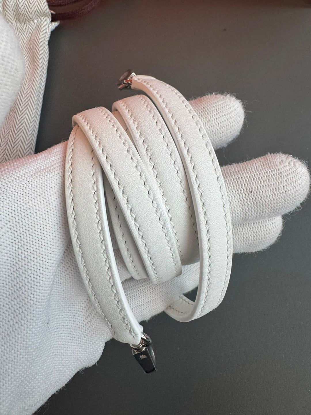 Hermès Mini Kelly Picnic Wicker New White Palladium Hardware 2020
