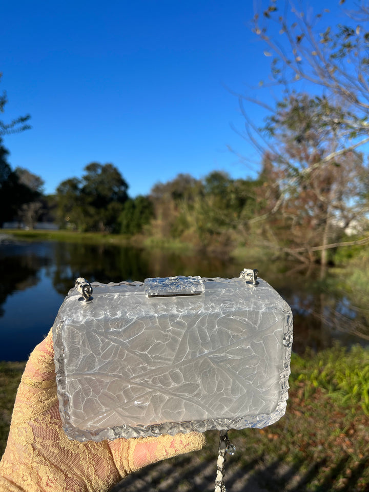 Chanel RARE Runway Acrylic Crystal CC Ice Cube Clutch