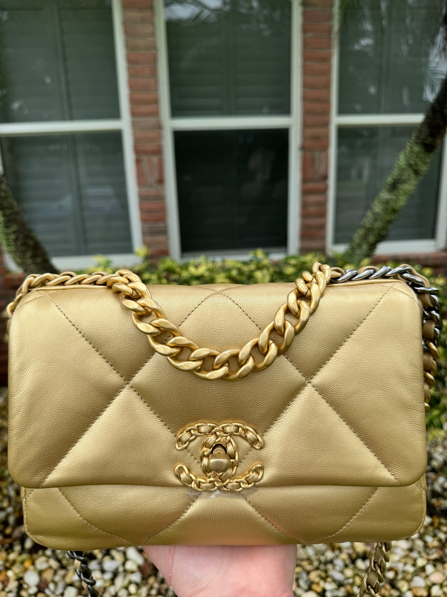 Chanel 20B Small Metallic Gold 19 Flap