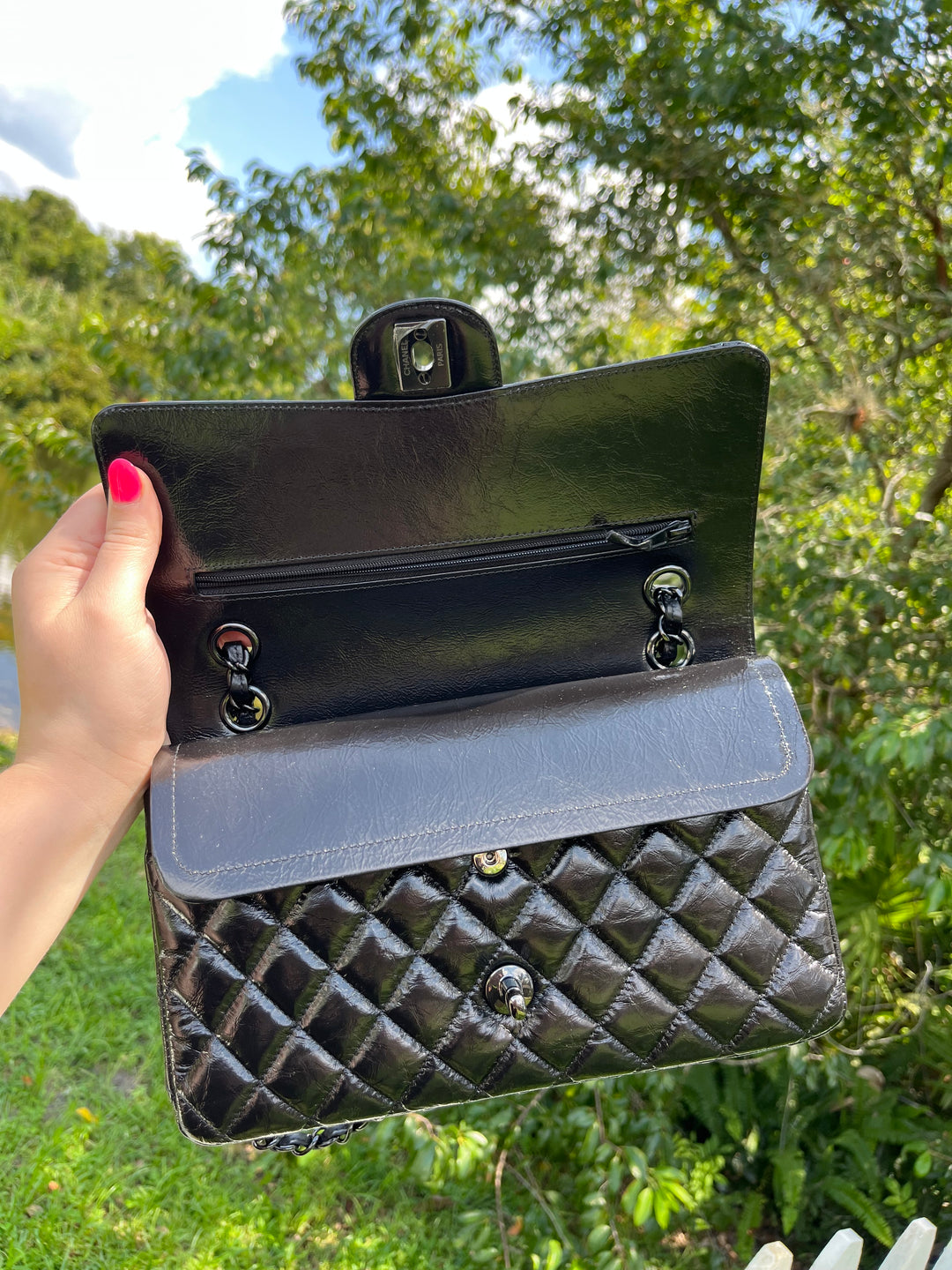 Chanel SO BLACK Medium Calfskin Double Flap Bag