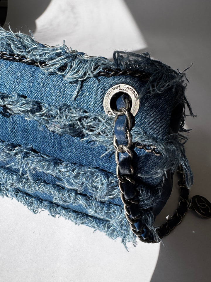 Chanel Medium Denim Paris Dubai Flap Bag
