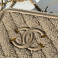 Chanel Small Nude Filigree Shearling Vanity Case